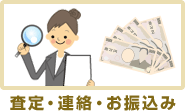 査定・連絡・お振込み
